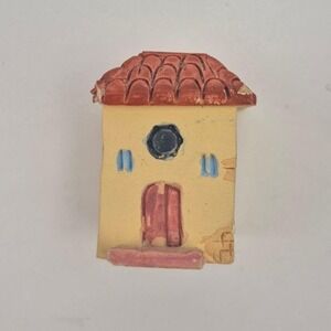 Hecho a Mano Miniature House Figurine Uruguay Handcraft‎ Collectible 1" Decor